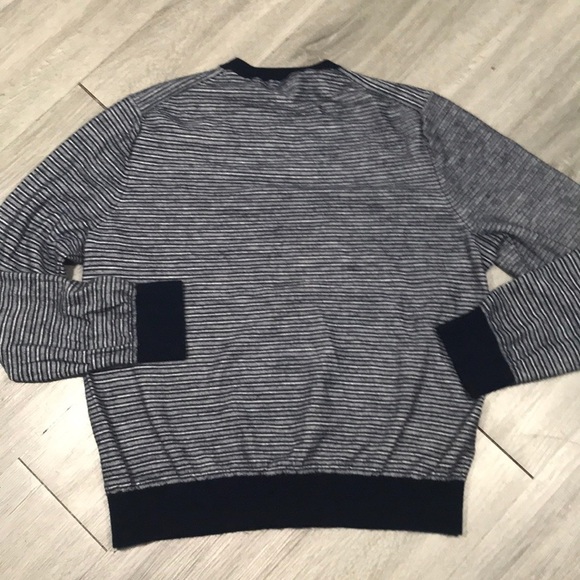 VINCE Navy & White Striped Wool & Cashmere size XL - Picture 11 of 13